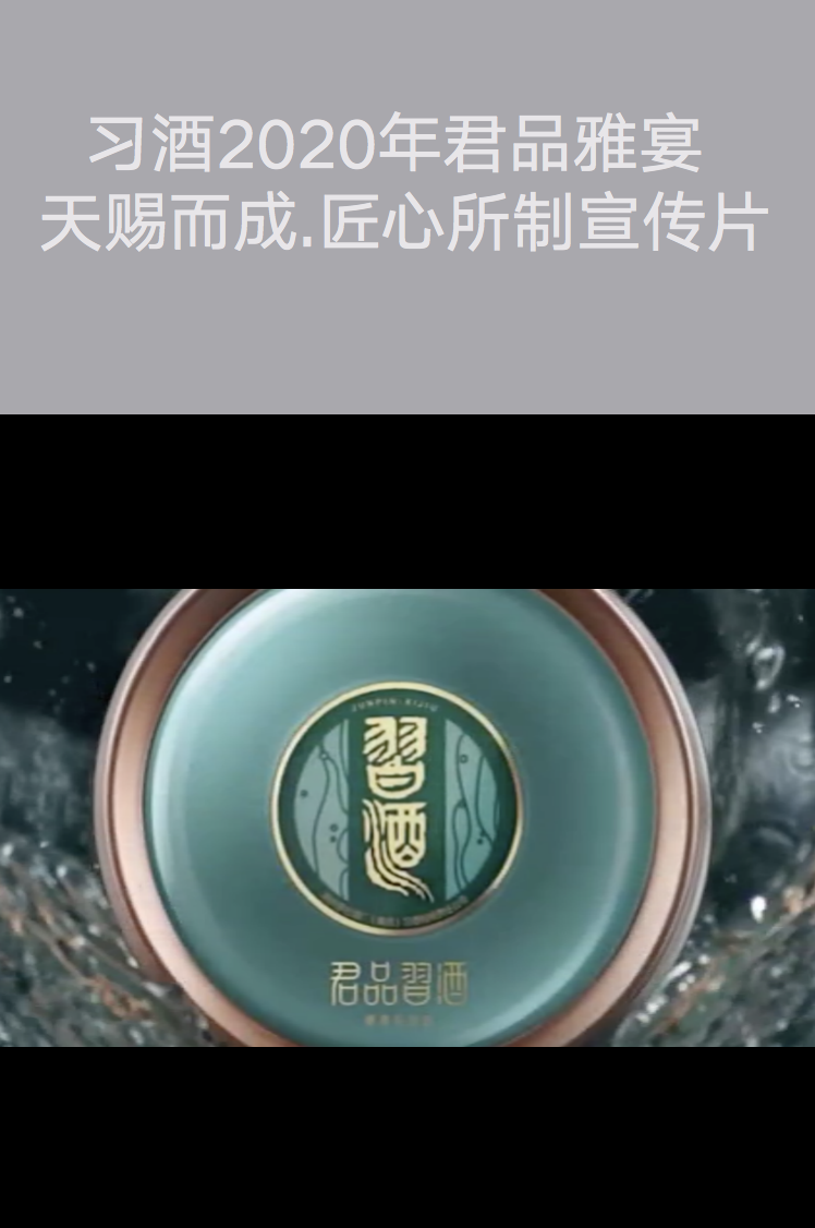 貴州專業(yè)拍攝-習(xí)酒2020年君品雅宴 天賜而成.匠心所制宣傳片
